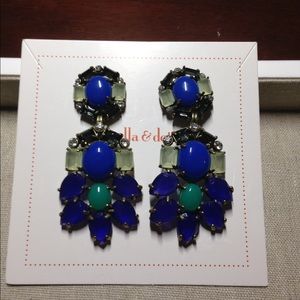 Peacock Earings worn 2 ways